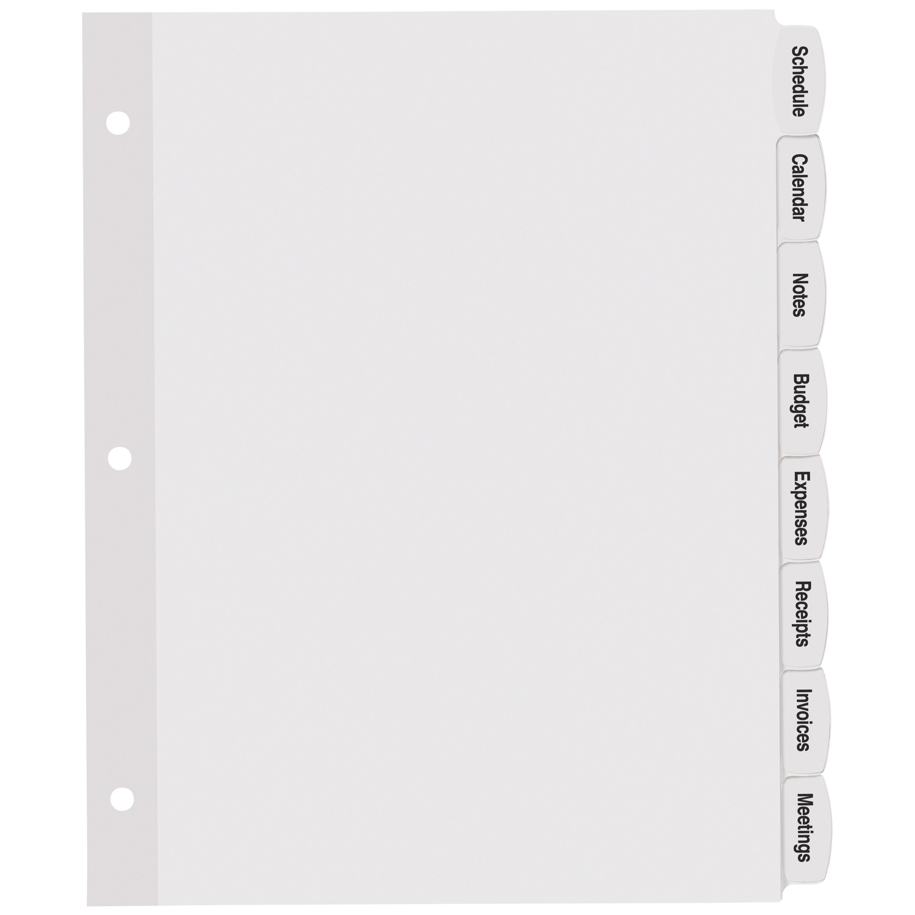 Big Tab™ White Label Dividers, 8-Tab Sets 14433 | Avery | Avery